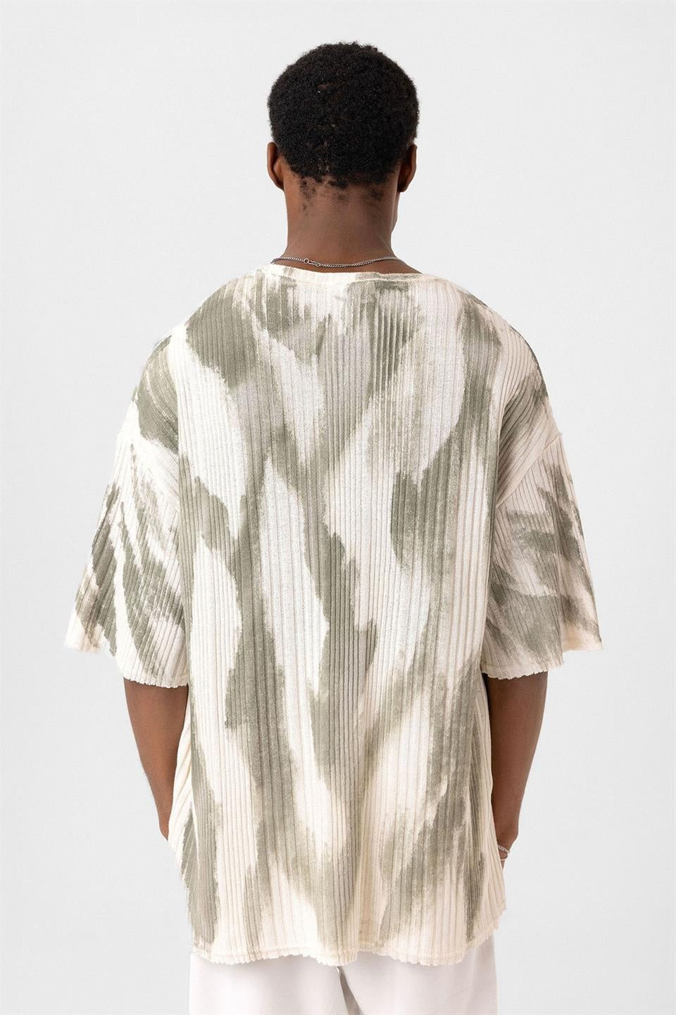 Oversized Knit T-Shirt (Machine Washable)