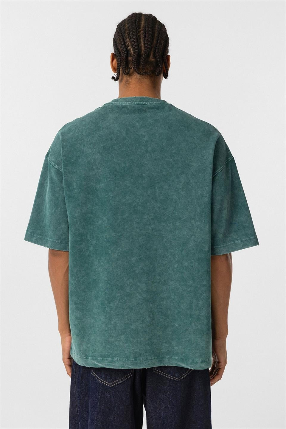 Oversized T-Shirt with Pocket Detail, Pre-Washed, V70-73