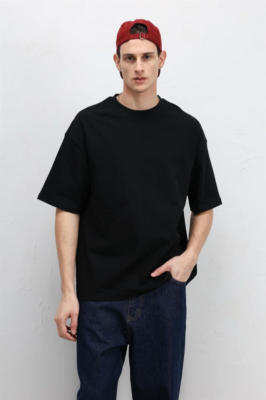 Basic Oversized Crew-Neck T-Shirt