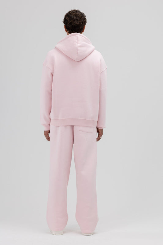 Basic Oversized Hooded Sweatshirt with Zipper
