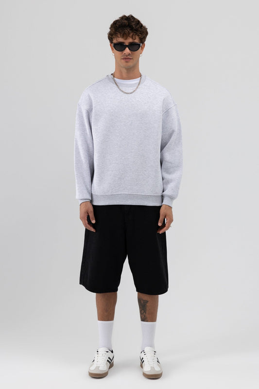 Basic Crew Neck Oversized Sweatshirt