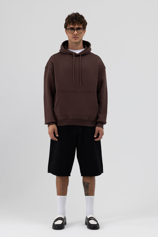 Basic Oversized Hooded Sweatshirt