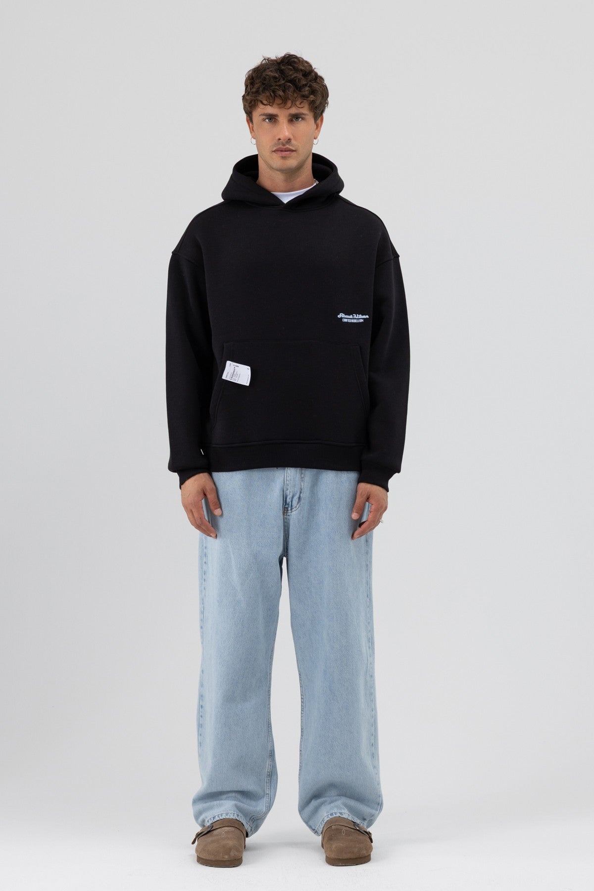 Oversized Hooded Printed Sweatshirt