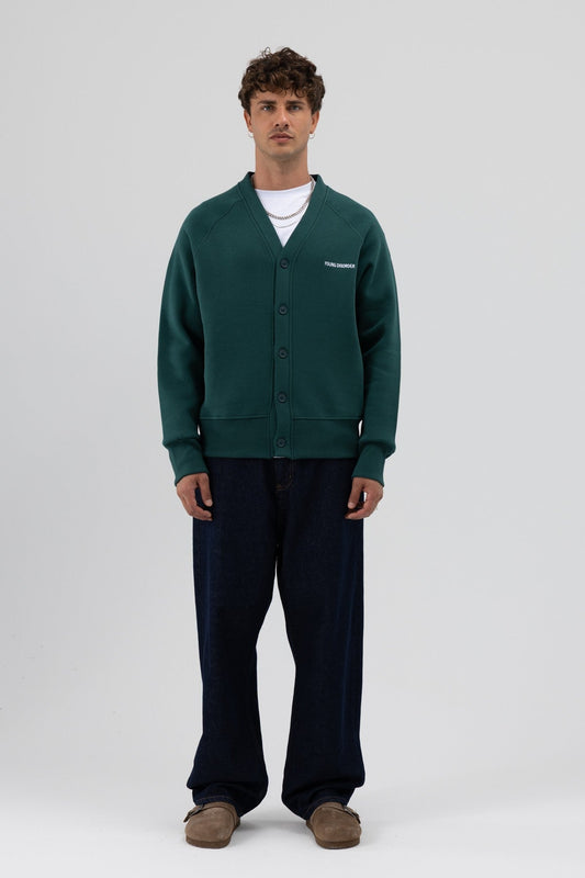 Oversized Button-Up Sweatshirt