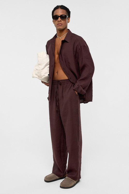 Baggy-Fit Modal Fabric Pants