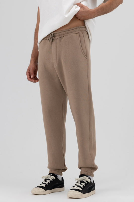 Basic Sweatpants with Elastic Cuffs