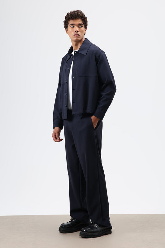 Baggy-Fit Fabric Pants