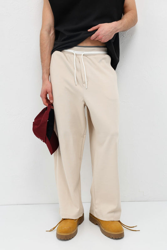 Drawstring Baggy-Fit Sweatpants