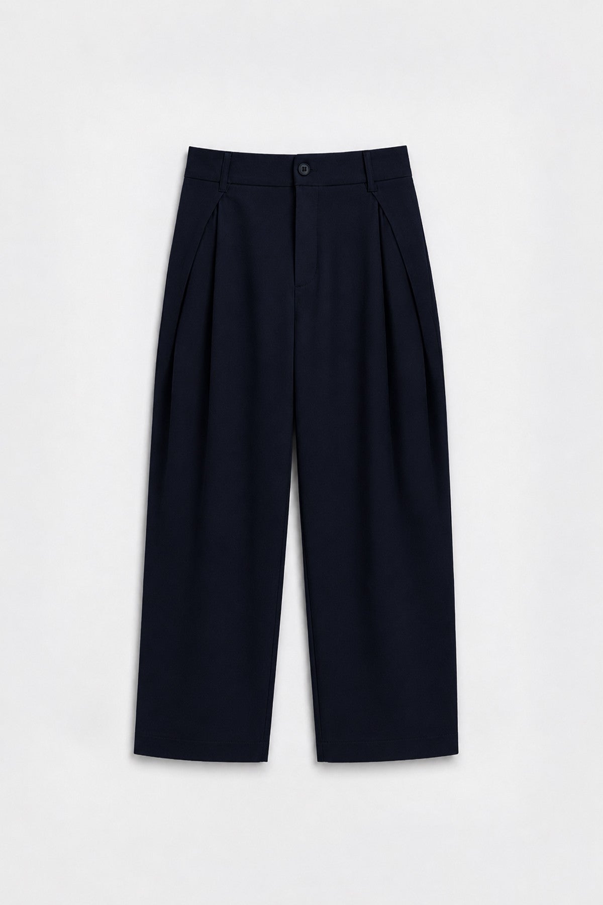 Barrel-Fit Cotton Pants