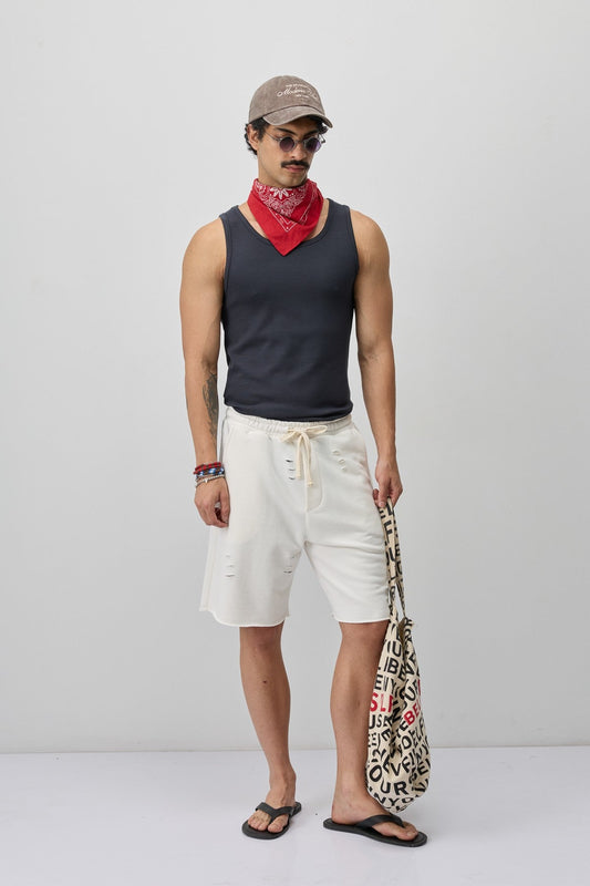 Loose-Fit Shorts with Drawstring