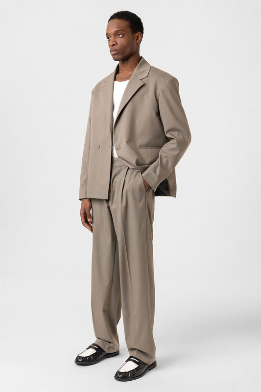 Single-Button Oversized Suit