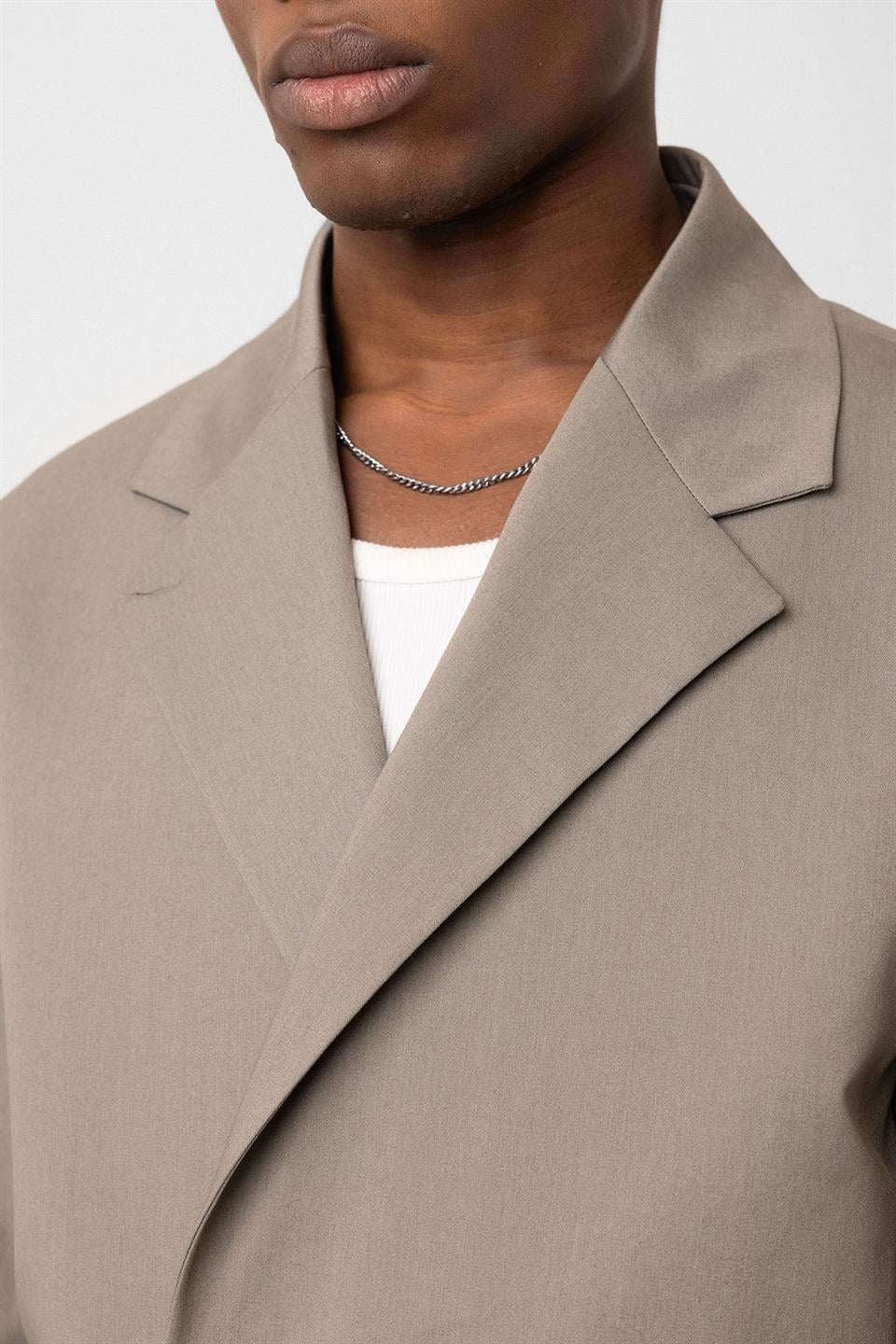 Single-Button Oversized Suit