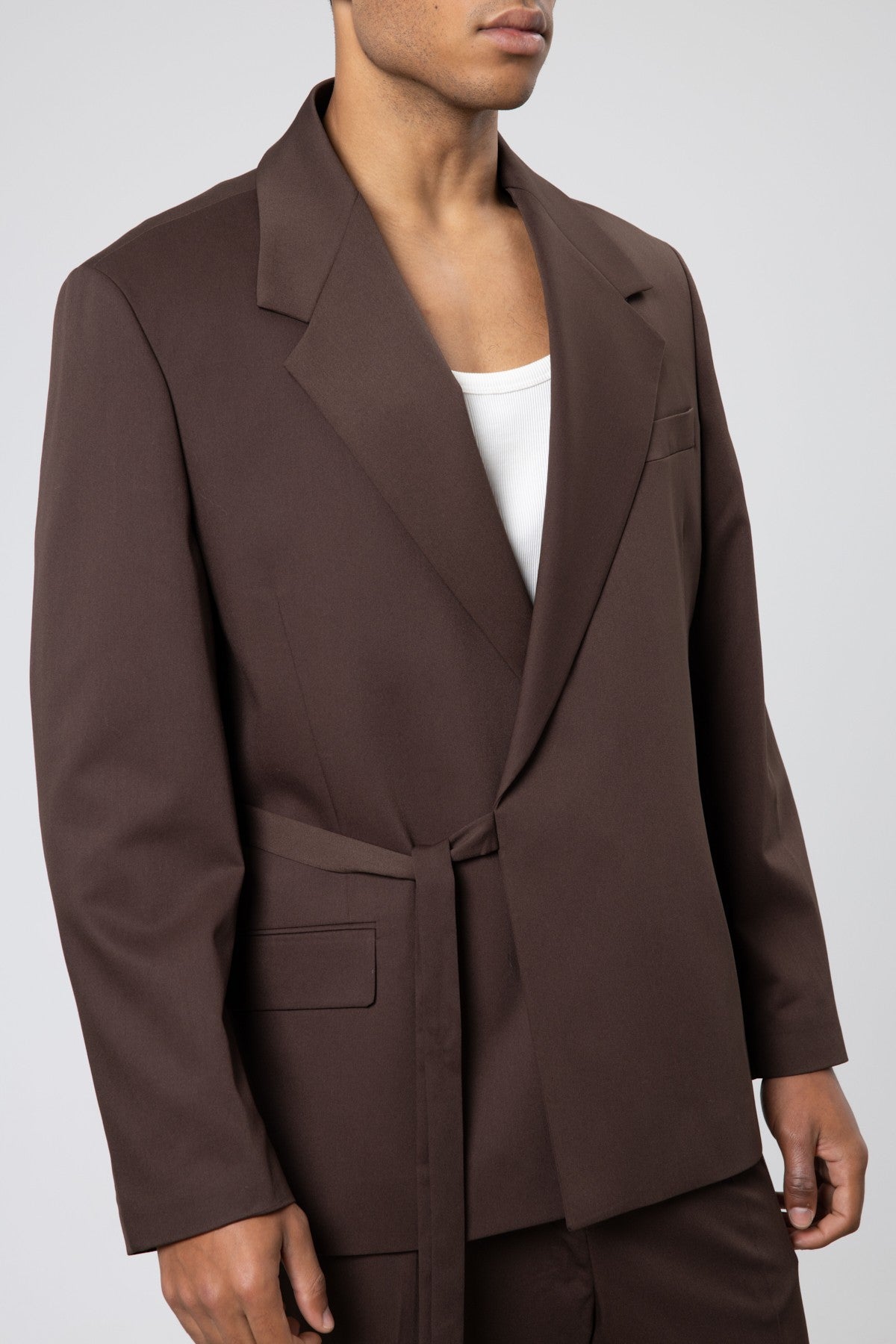 Oversized Belted Suit