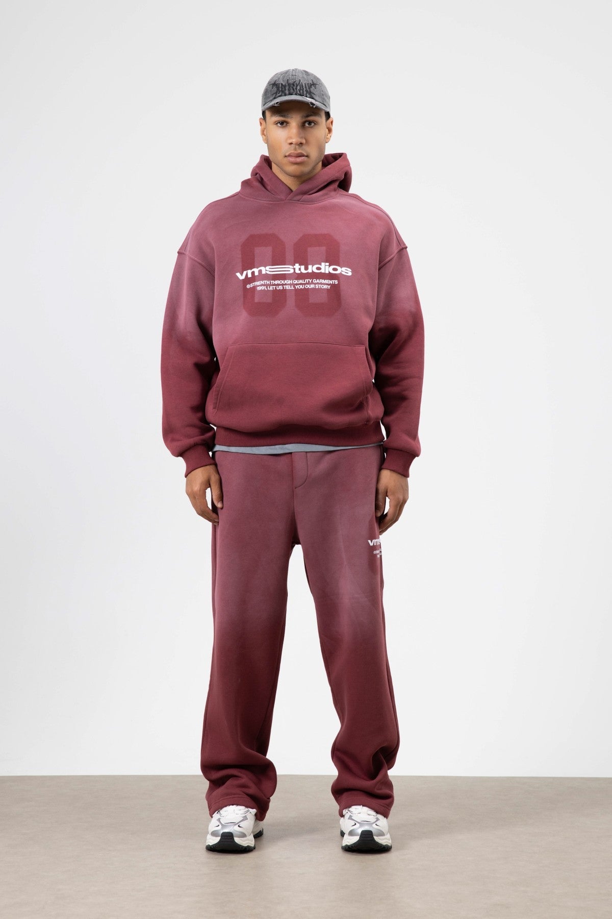 Oversized Printed Sweatsuit Set