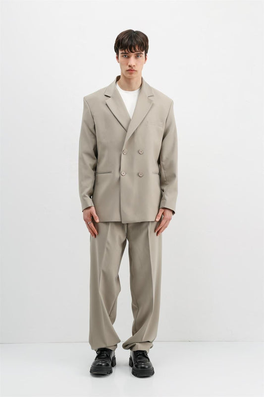 Oversized Double-Breasted Suit