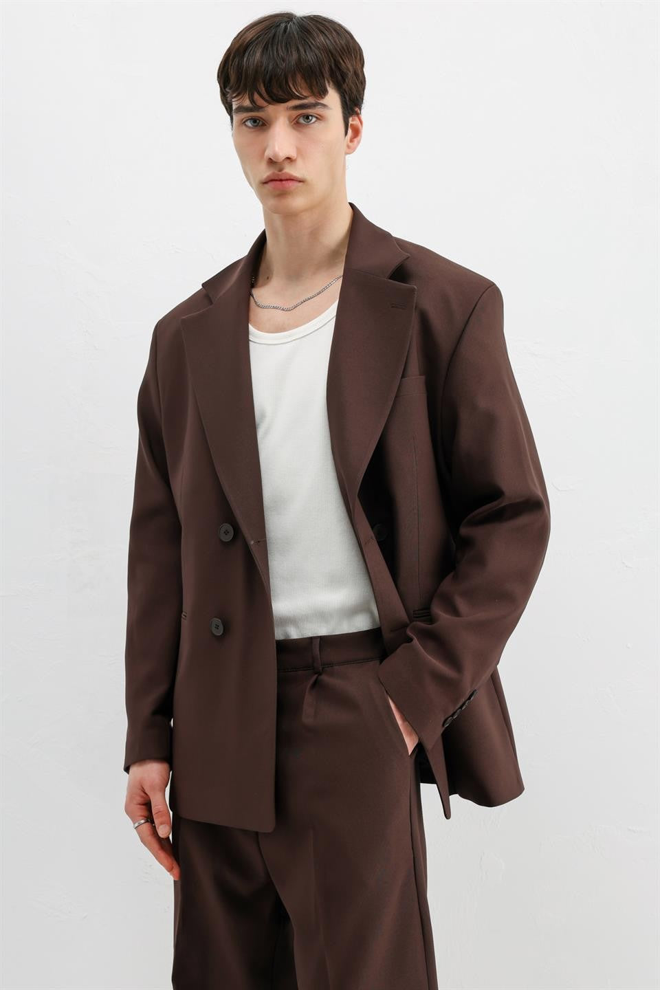 Oversized Double-Breasted Suit