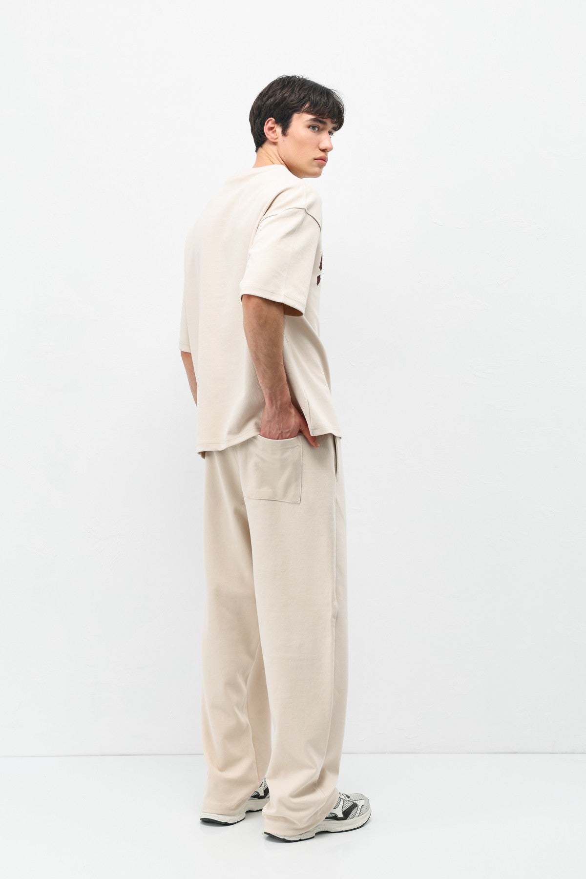 Oversized Printed Sweatsuit Set V90-27