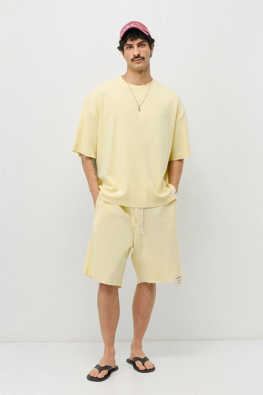 Oversized T-Shirt and Shorts Set (Pre-Washed)