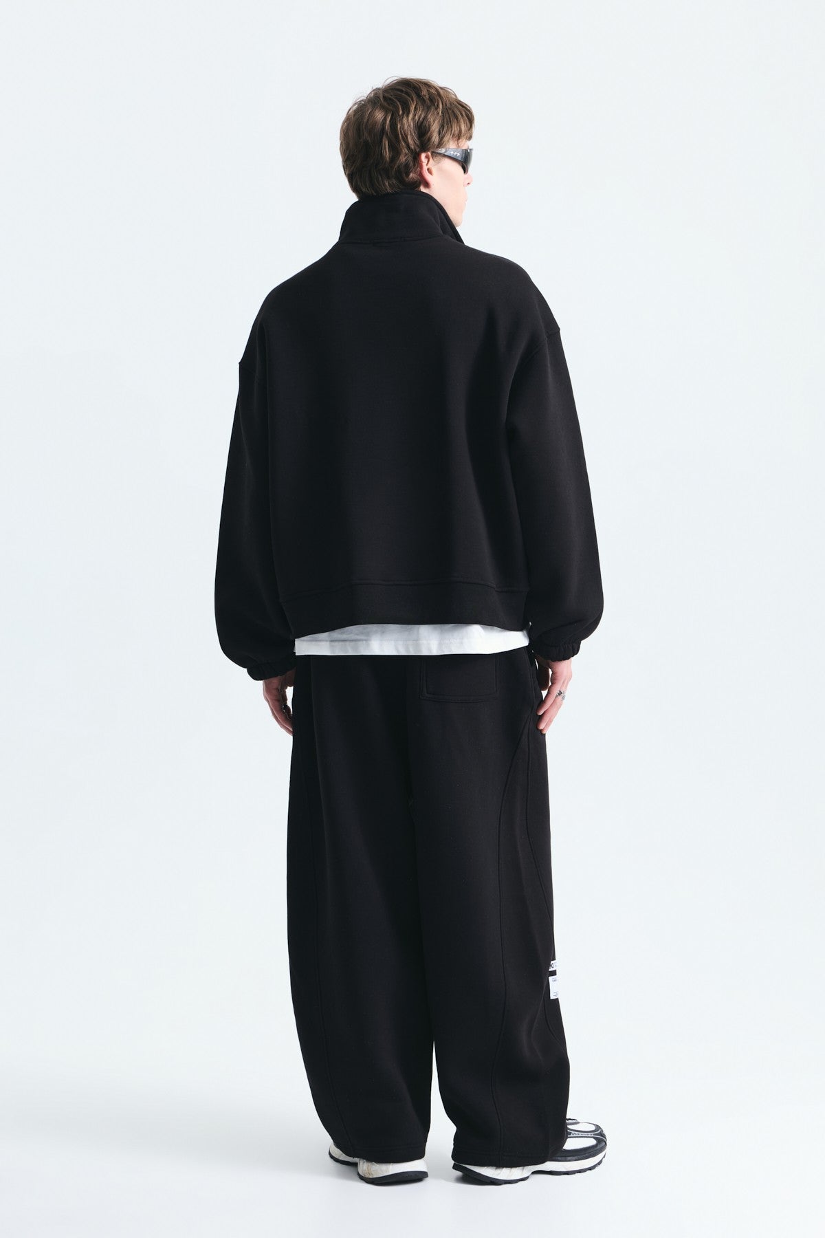 Half-Zip Barrel-Fit Sweatsuit Set