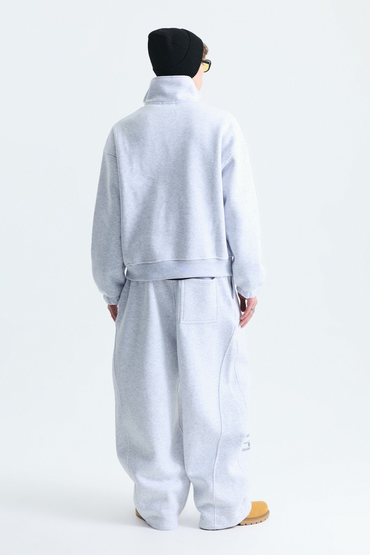 Half-Zip Barrel-Fit Sweatsuit Set