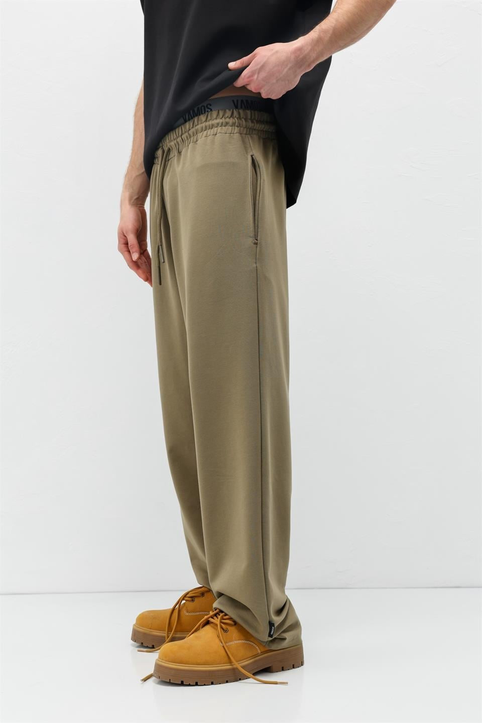 Basic Elastic-Waist Sweatpants