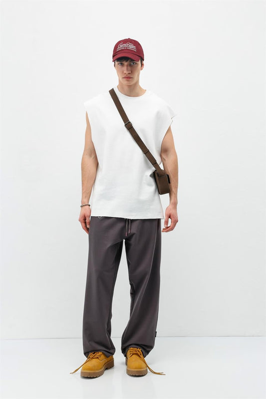 Basic Elastic-Waist Sweatpants