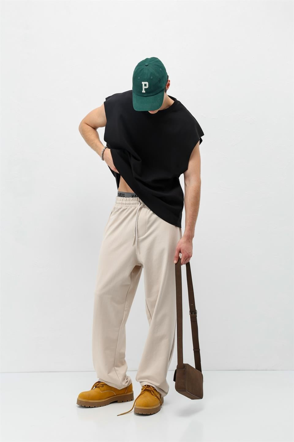Basic Elastic-Waist Sweatpants