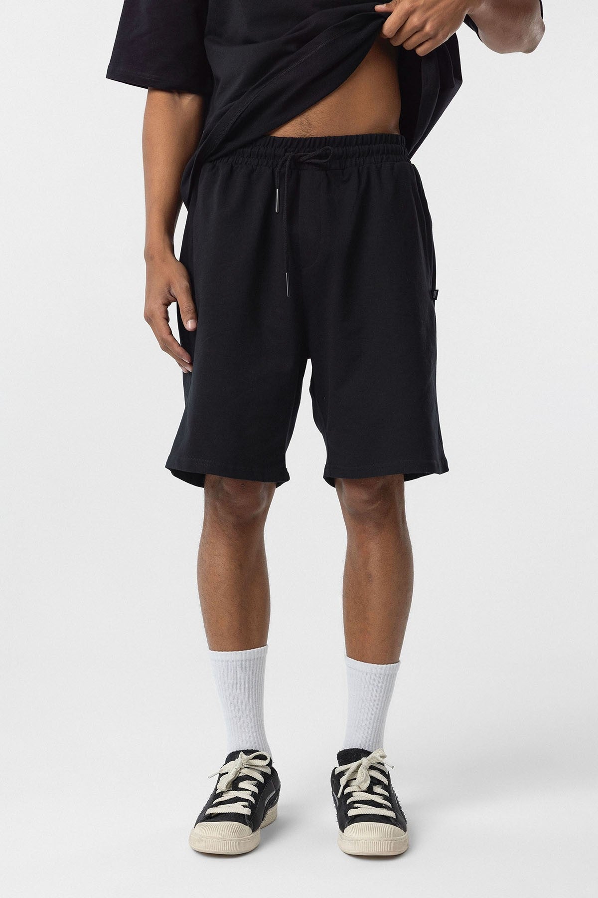 Basic Oversized Shorts Set