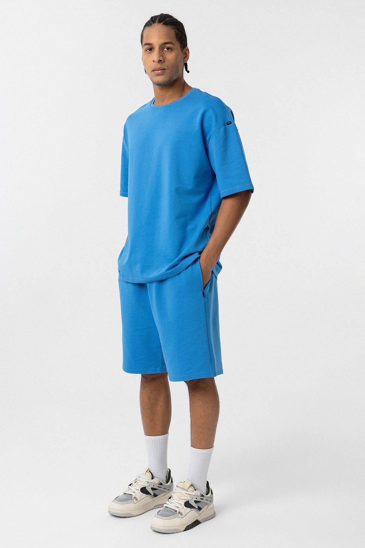 Basic Oversized Shorts Set