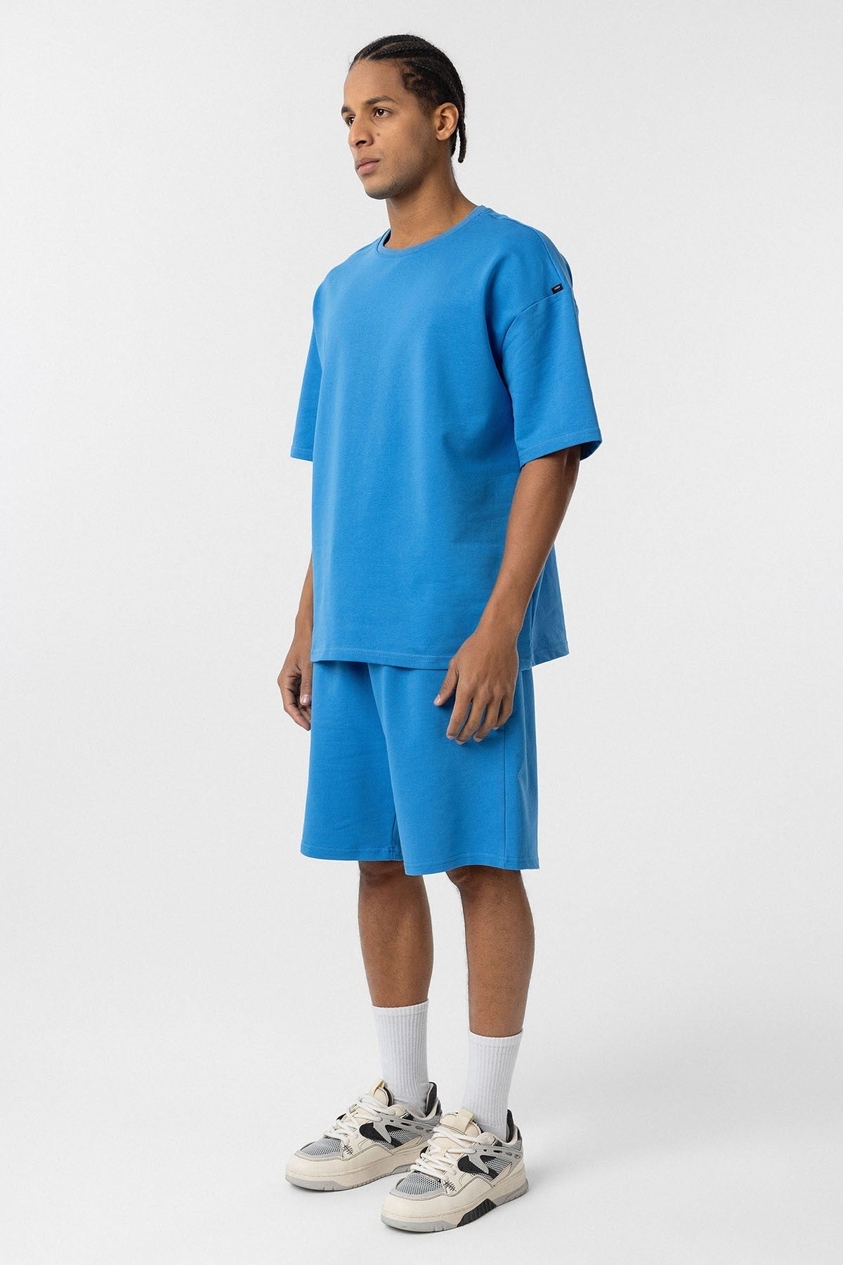 Basic Oversized Shorts Set