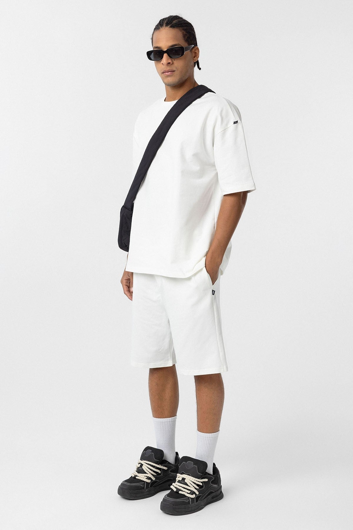 Basic Oversized Shorts Set