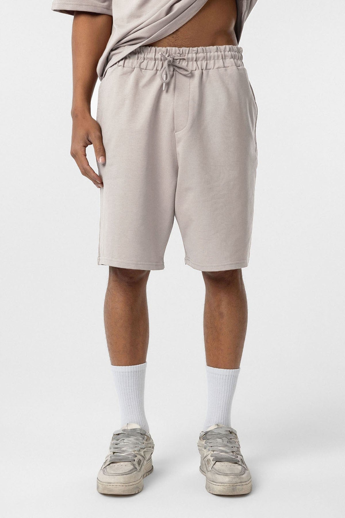 Basic Oversized Shorts Set
