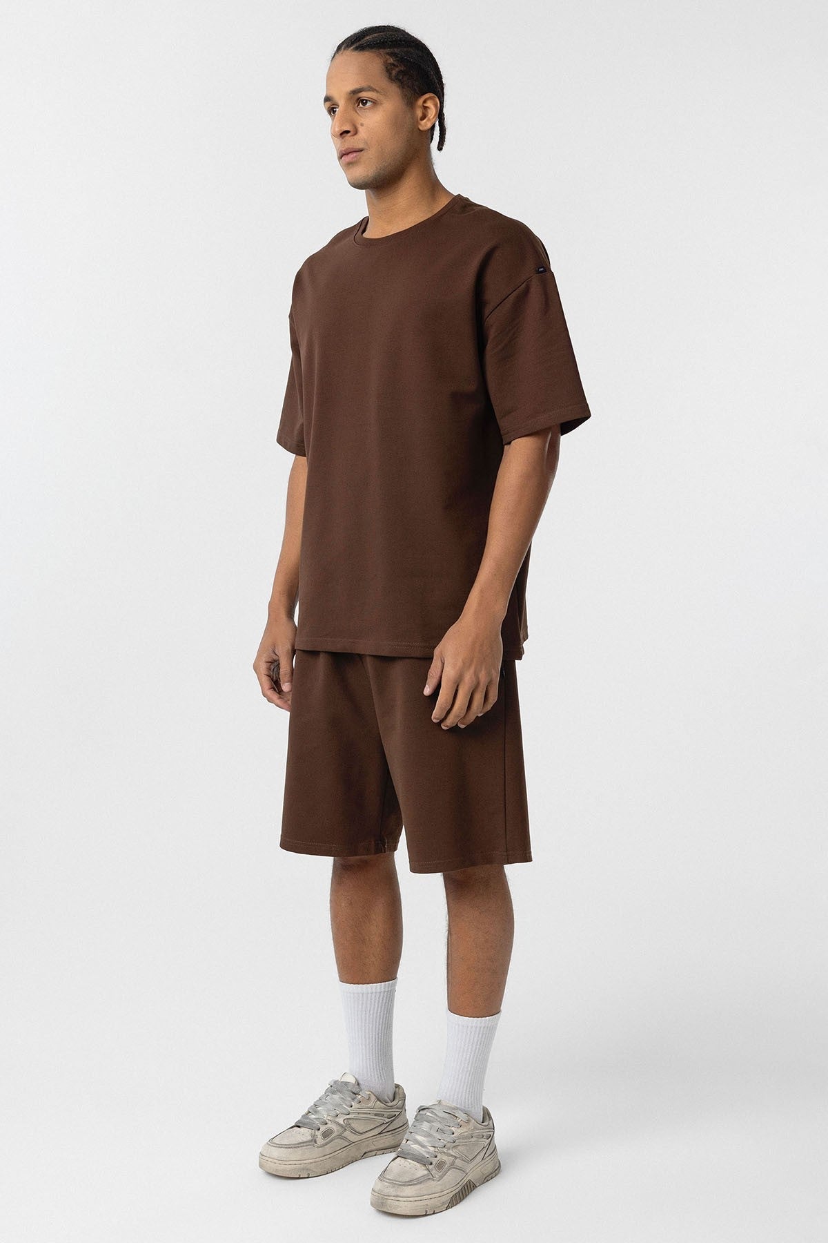 Basic Oversized Shorts Set