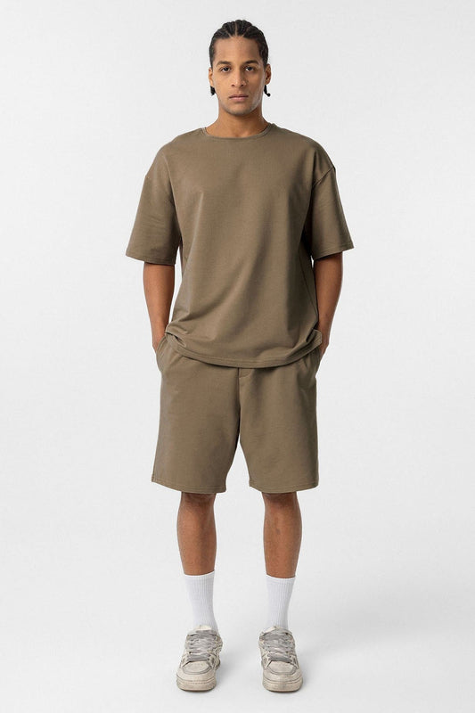 Basic Oversized Shorts Set