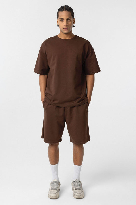 Basic Oversized Shorts Set