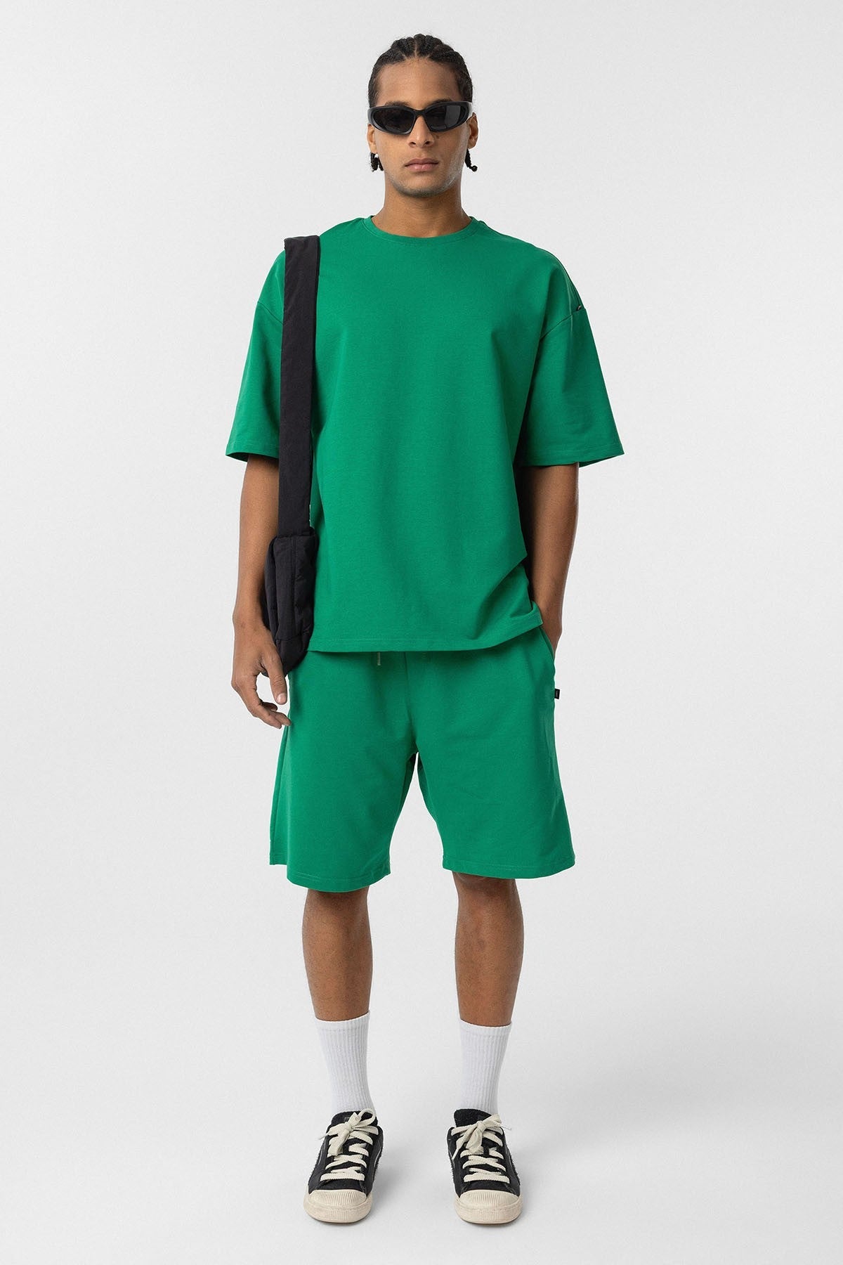 Basic Oversized Shorts Set