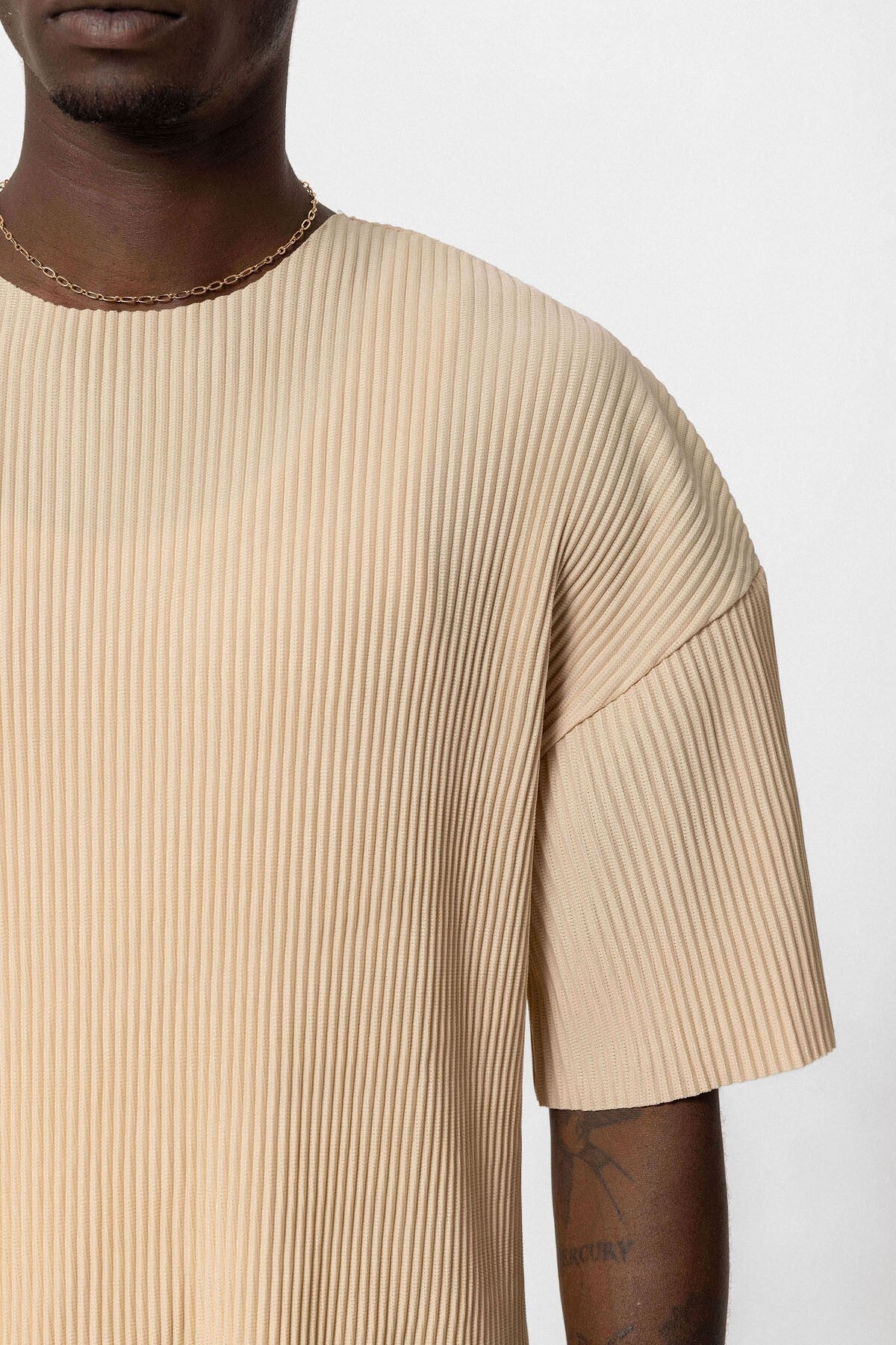 Basic Oversized Polo Neck Ottoman Set