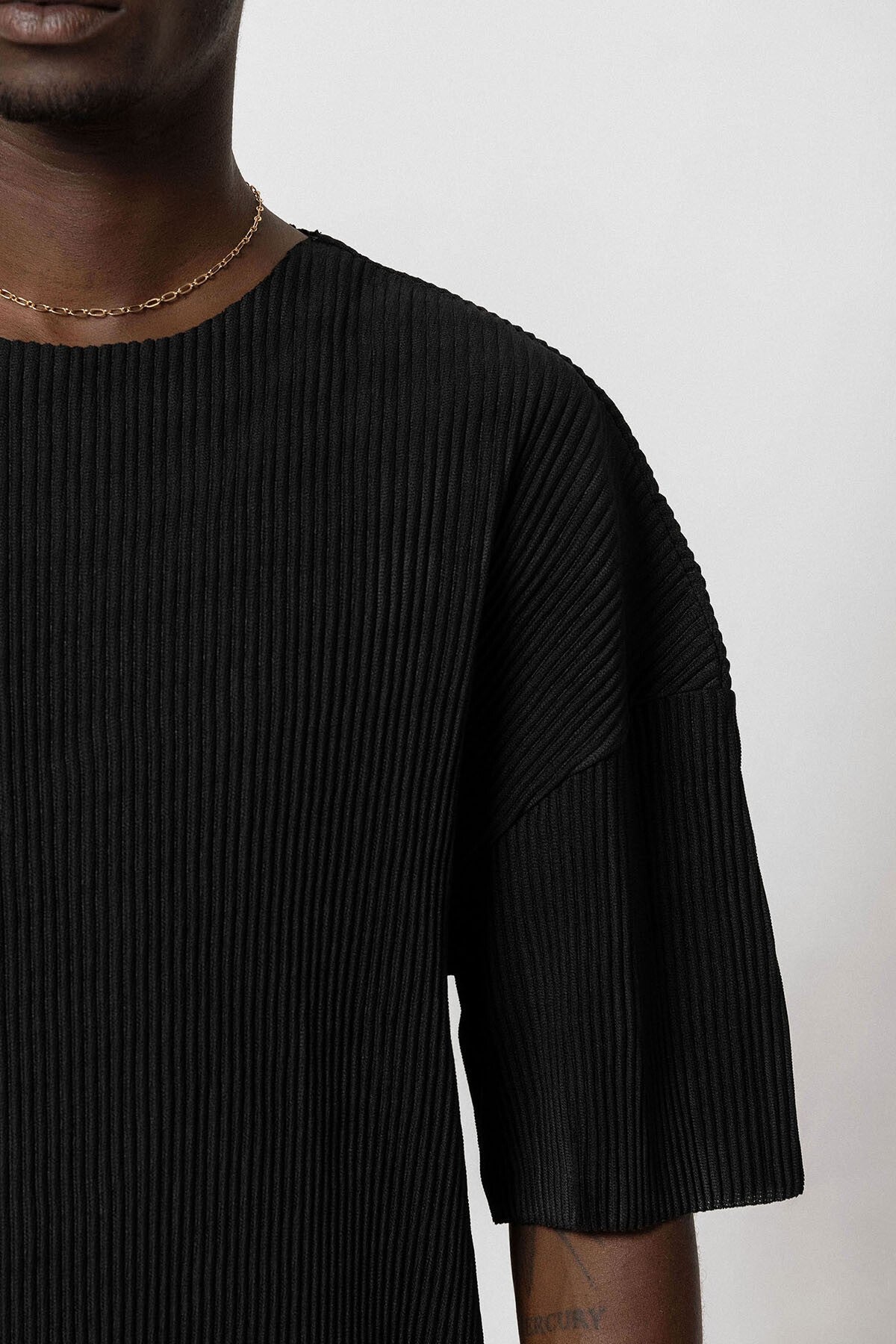 Basic Oversized Polo Neck Ottoman Set