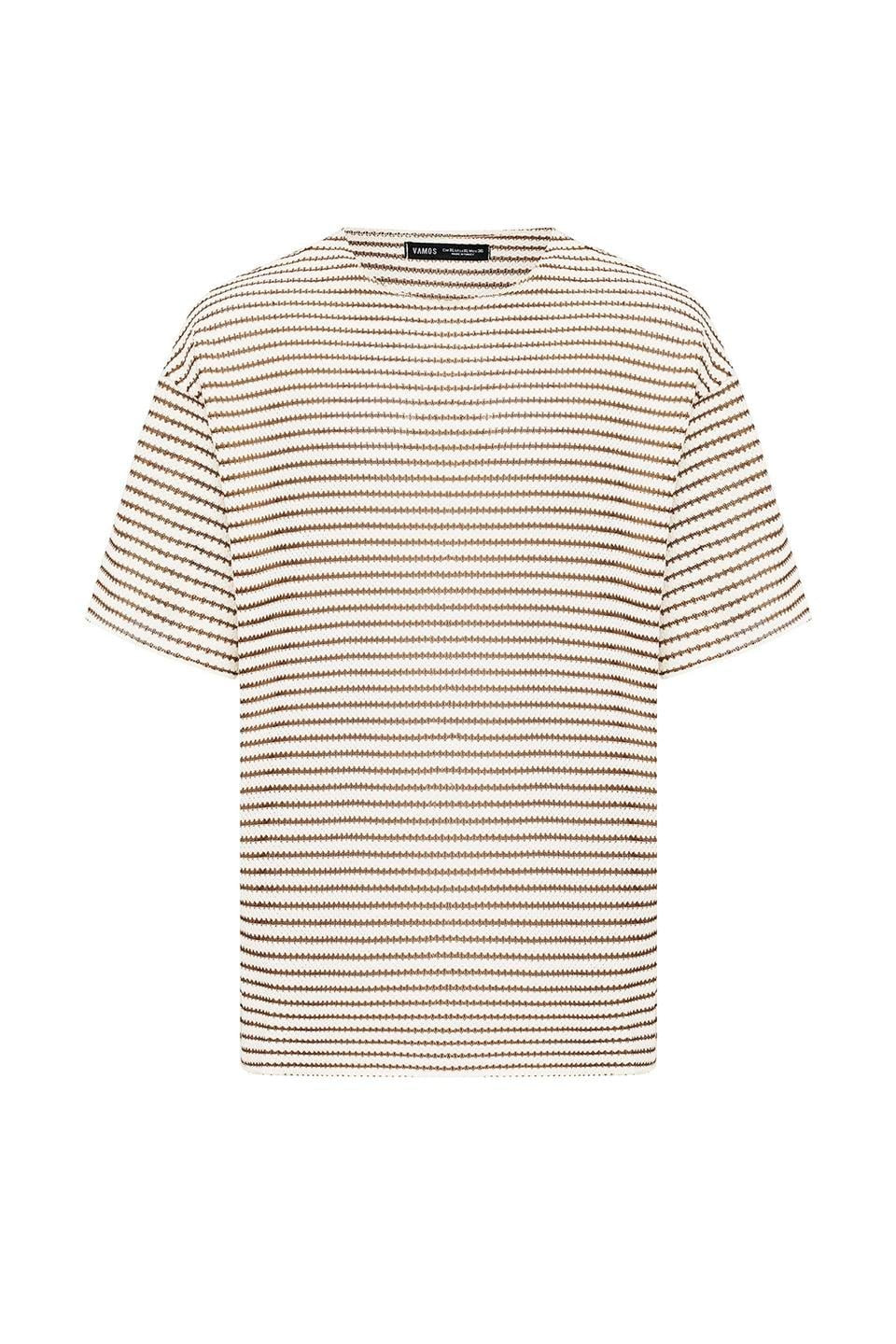 Oversized Striped Knit T-Shirt