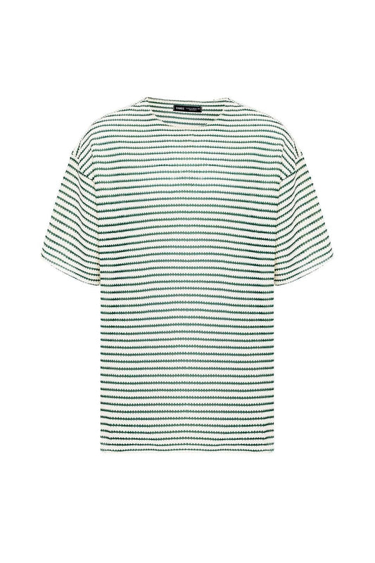 Striped Oversized Knit T-Shirt 30-773