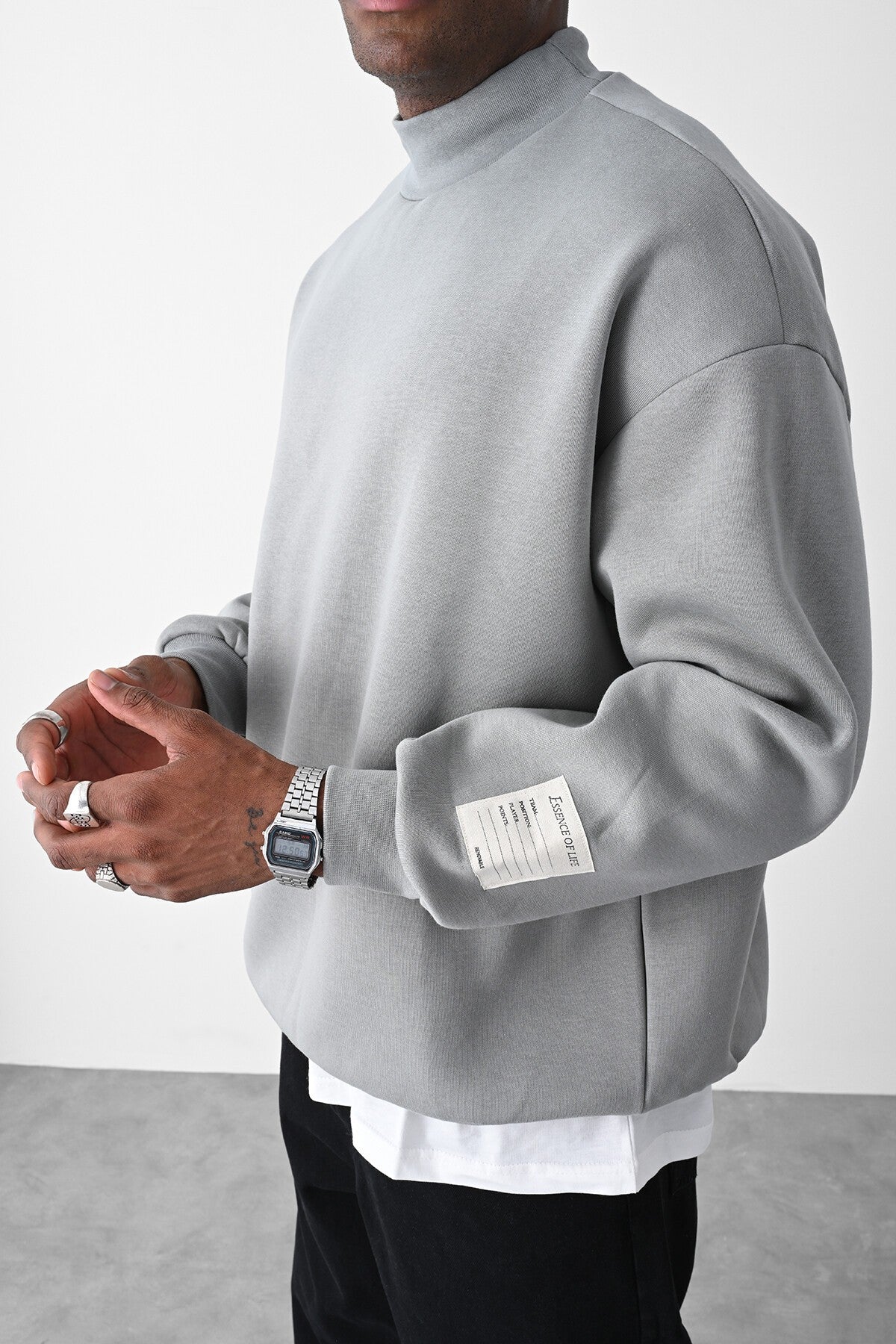 Vizon Kart Detailed Oversized Sweatshirt