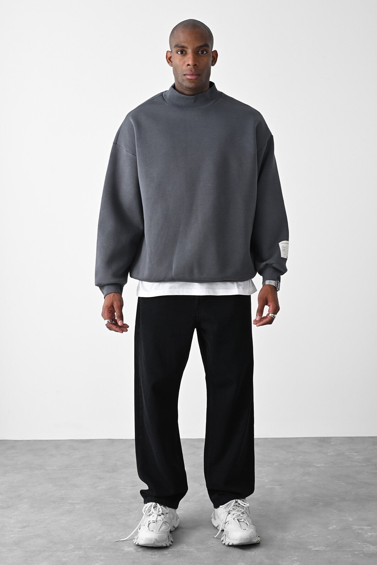 Vizon Kart Detailed Oversized Sweatshirt