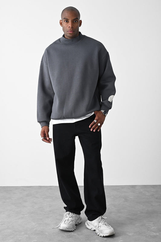 Vizon Kart Detailed Oversized Sweatshirt