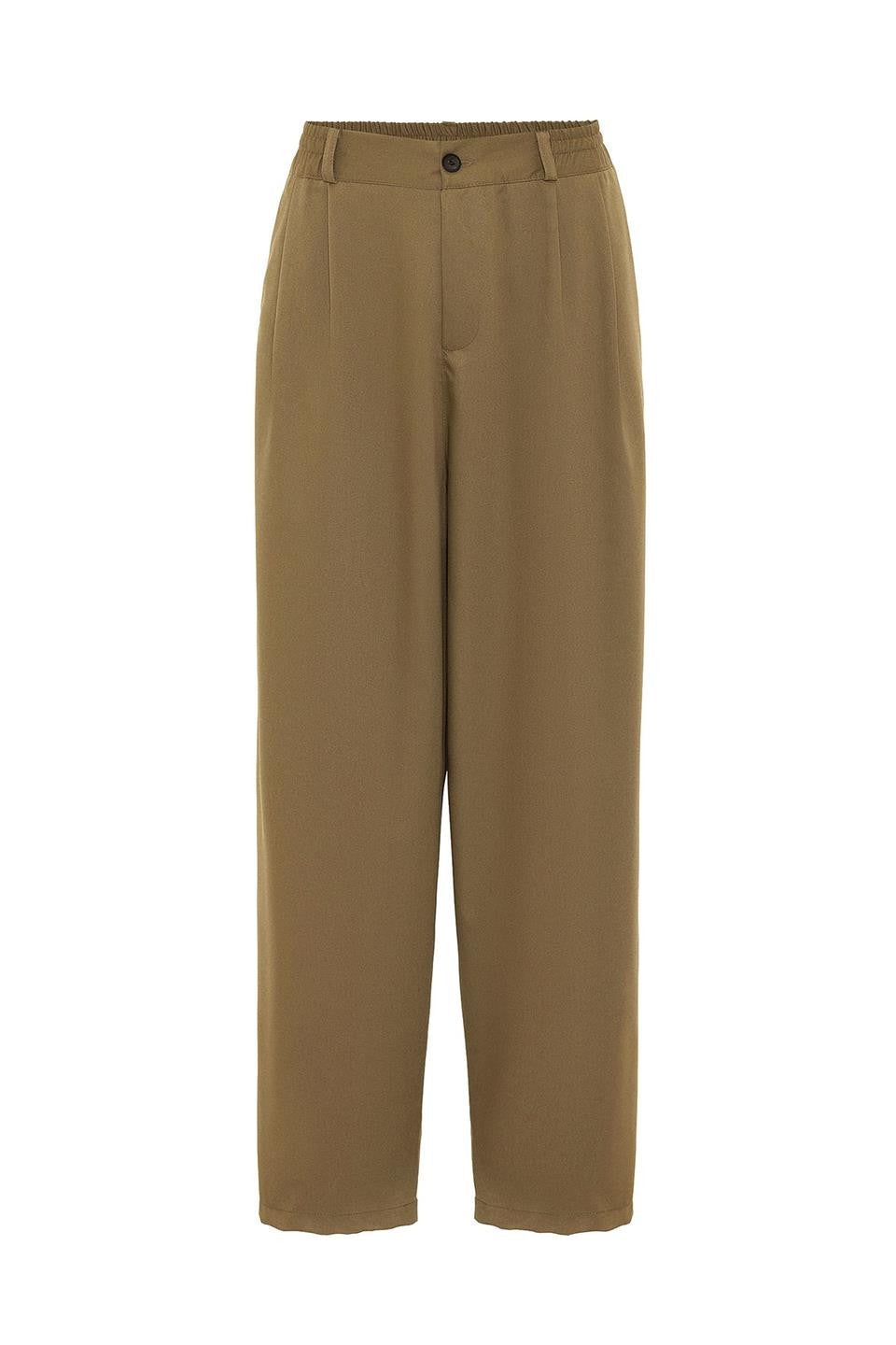 Baggy-Fit Fabric Pants