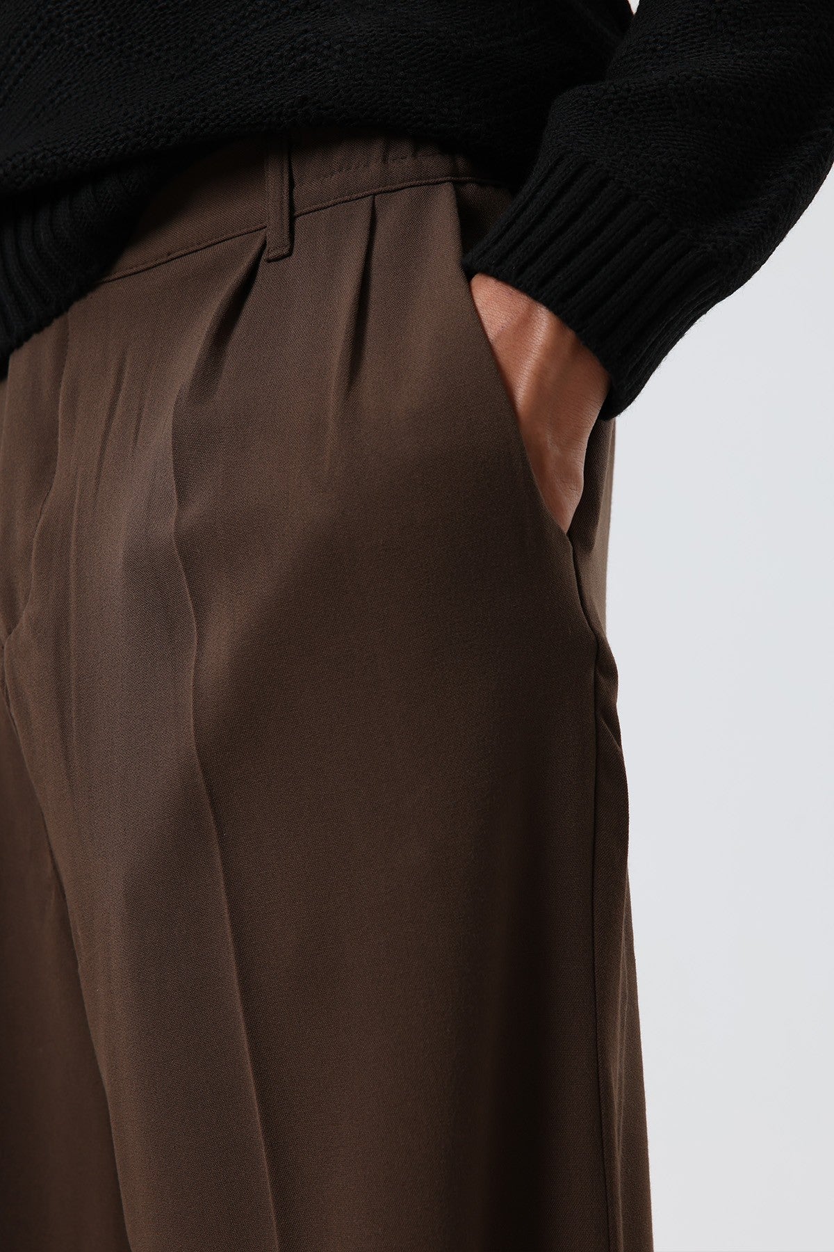 Baggy-Fit Fabric Pants 30-795-1