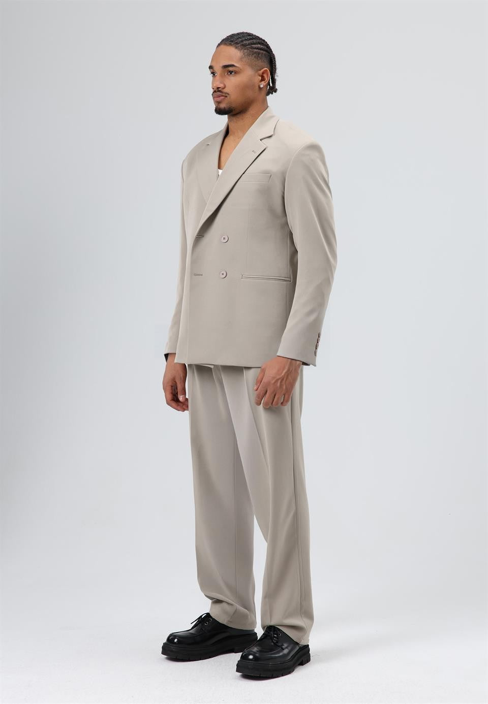 Comfortable, Double-Breasted Suit