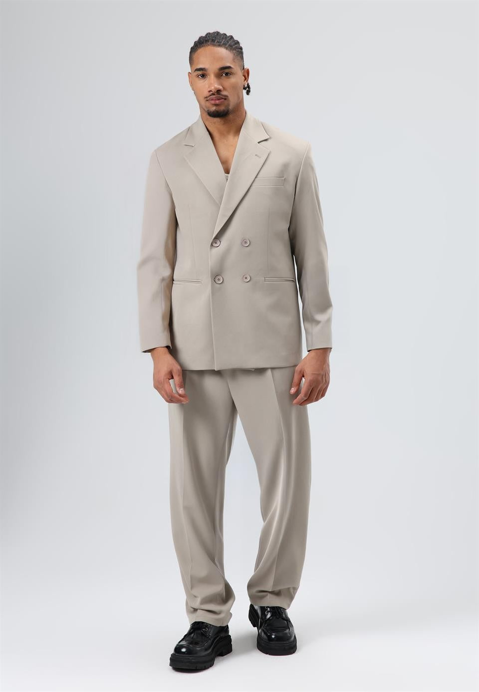 Comfortable, Double-Breasted Suit