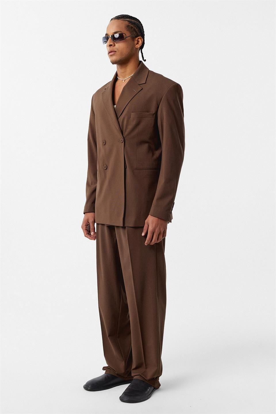 Comfortable, Double-Breasted Suit