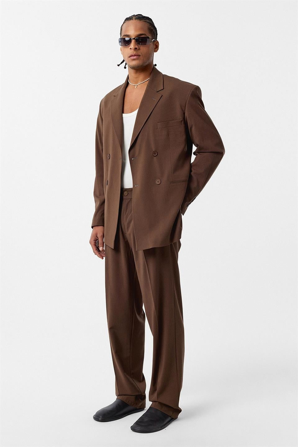 Comfortable, Double-Breasted Suit