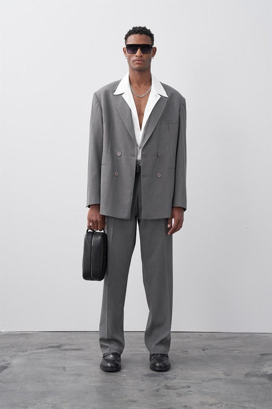 Comfortable, Double-Breasted Suit